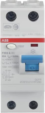 Actual product image ABB RCD, F 202, 2 POLE