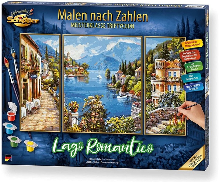 Actual product image Schipper Painting set Painting by numbers: Lake Romantico
