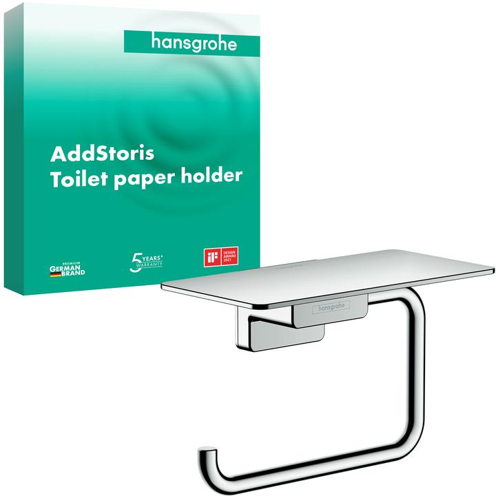 Image du produit hansgrohe Porte-rouleau de papier avec étagère