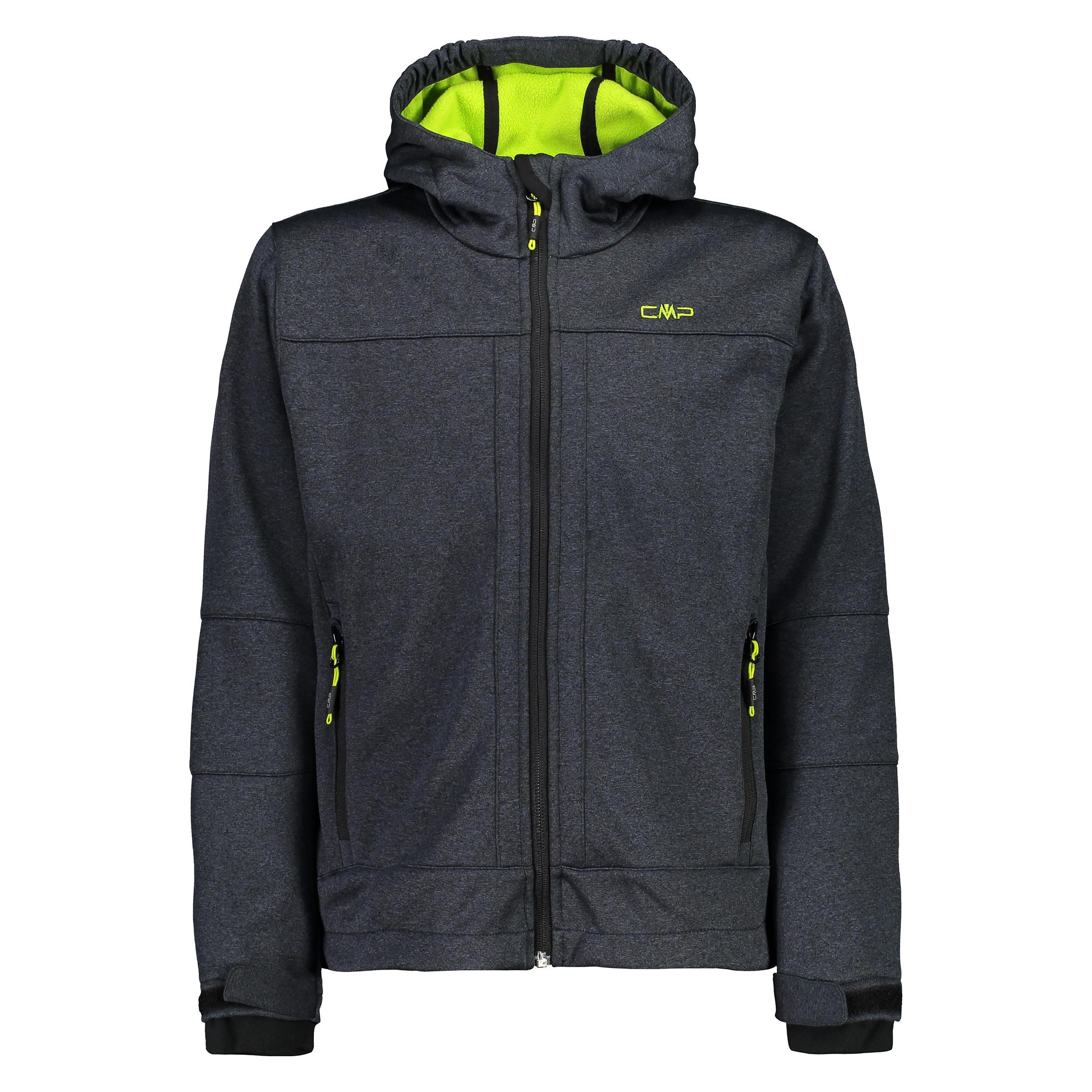 Cmp Campagnolo, Unisex, Outdoorjacken, Softshell Hoodie Jacke (140), Grau, 140