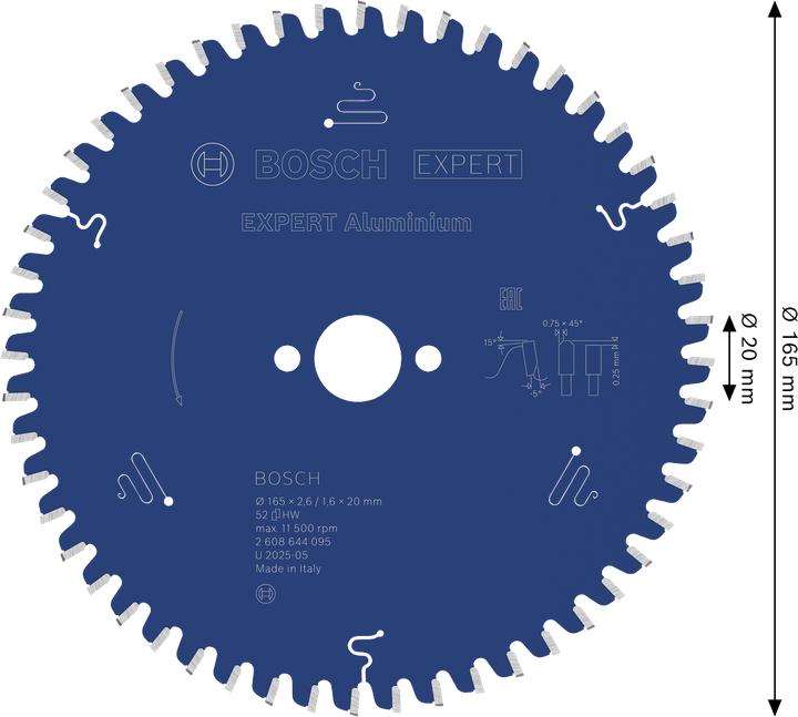 Actual product image Bosch Professional Zubehör Circular saw blade Expert for Alum