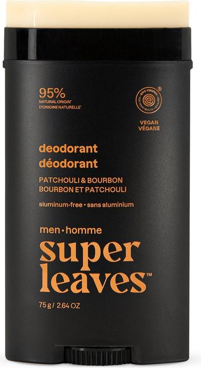 Produktbild Attitude Natürliches Herren-Deodorant Super Leaves Patchouli & Bourbon (Deodorant) 75 g (Stick, 75 g)