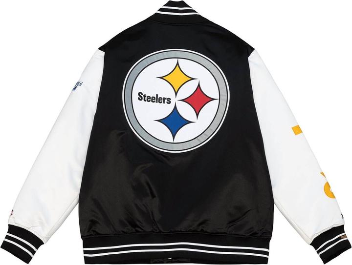 Actual product image Mitchell & Ness M&N Varsity Satin Jacket - NFL Pittsburgh Steelers - S (S)