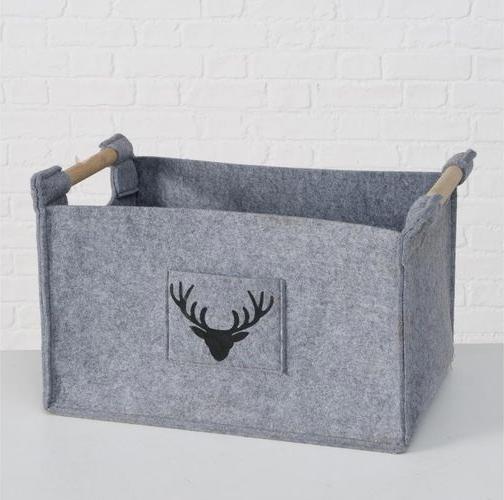 Actual product image Boltze Home Storage Basket Karly Set of 3, Gray (3 x, 50 x 35 x 31.5 cm)