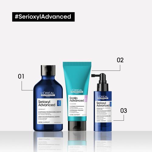 Actual product image L'Oréal Professionnel - Shampoo for thinning hair Serioxyl Advanced ( Body fying Shampoo) - Volume (300 ml, Liquid shampoo)