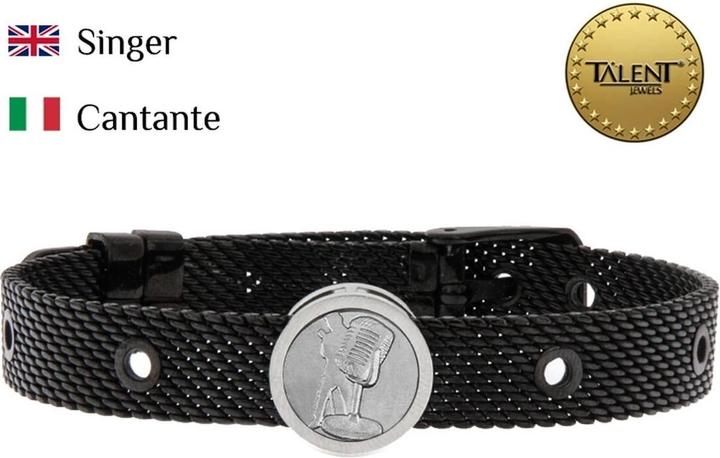 Immagine prodotto Talent Bracciale Gioielli Talento Singer (23.50 cm, Nero)