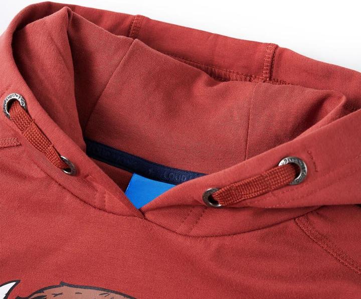 Actual product image VidaXL Children's hooded jumper dark red 92,Material: 95 (92)