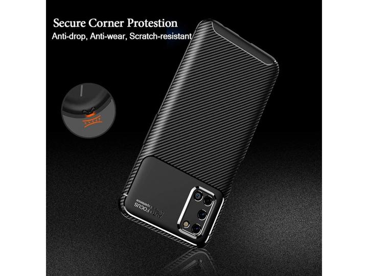 Actual product image Screenguard Oppo A52 / A72 Cover Carbon Design TPU Case (Oppo A52, Oppo A72)