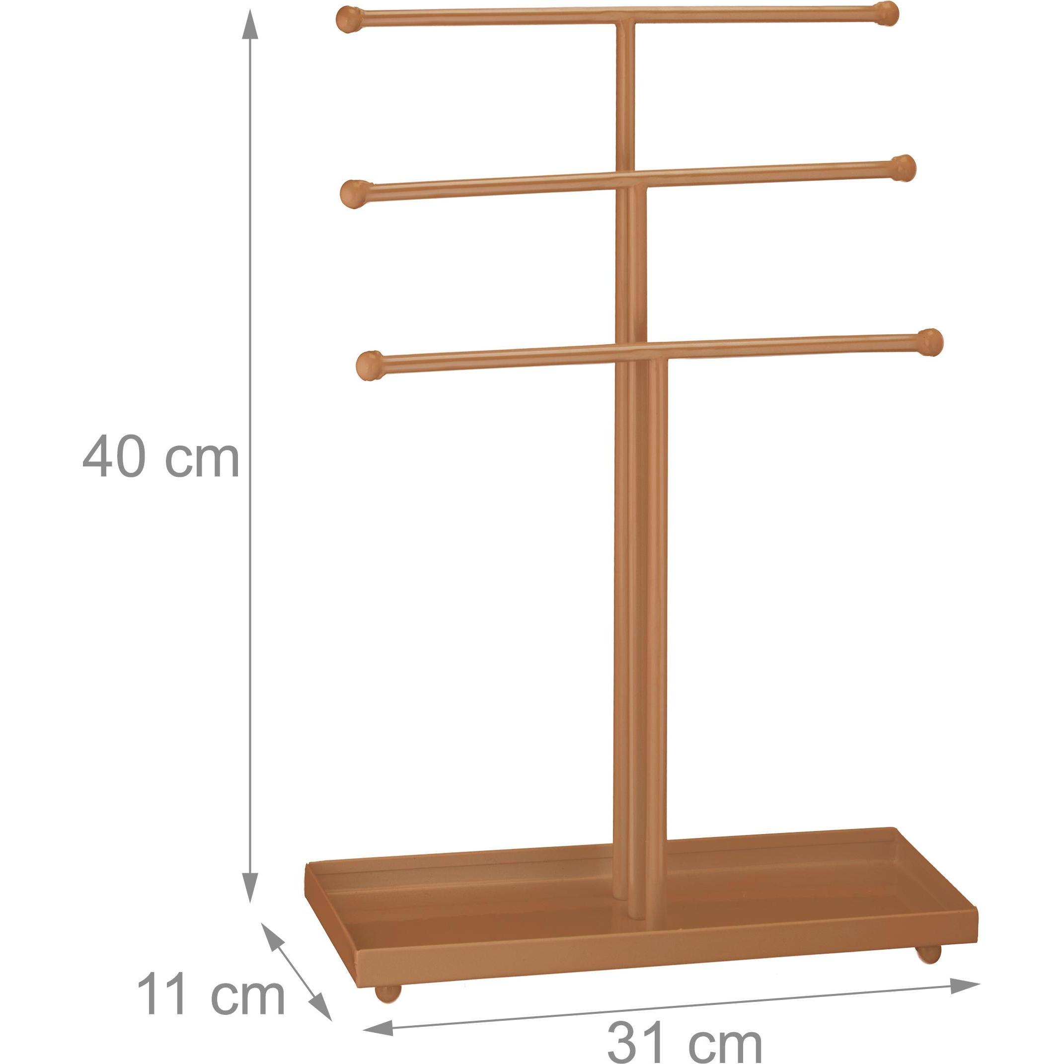 Thumbnail - Relaxdays, Uhrenbox + Schmuckaufbewahrung, Schmuckständer, Kupfer