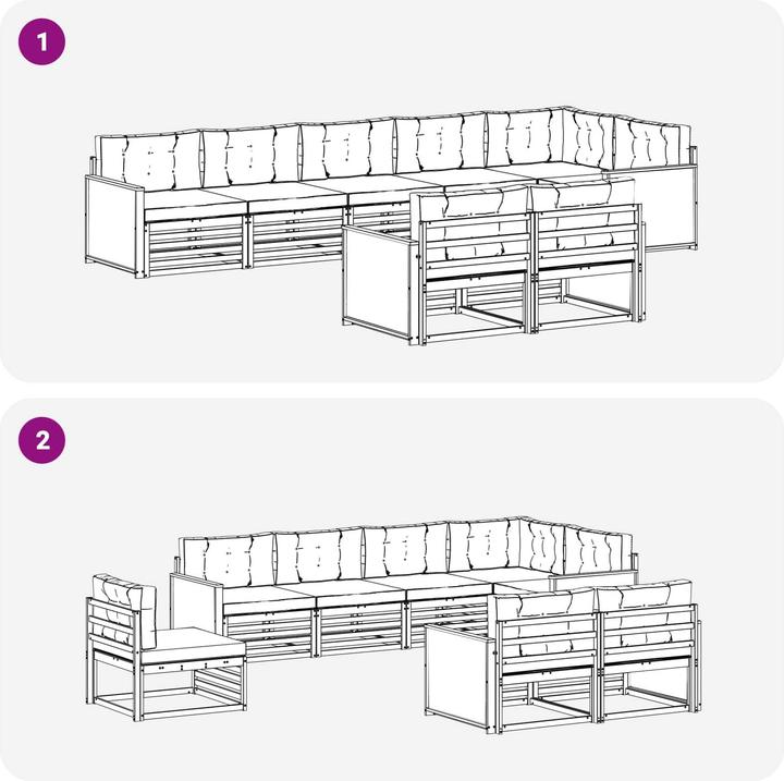 Produktbild vidaXL Outdoor-Sofagarnitur