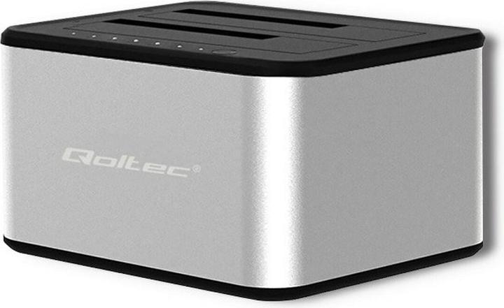 Image du produit Qoltec 50316 2x HDD/SSD docking station 2.5/3.5inch SATA USB 3.0 Cloning
