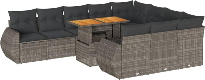 vidaXL 10-piece garden lounge set with cushions