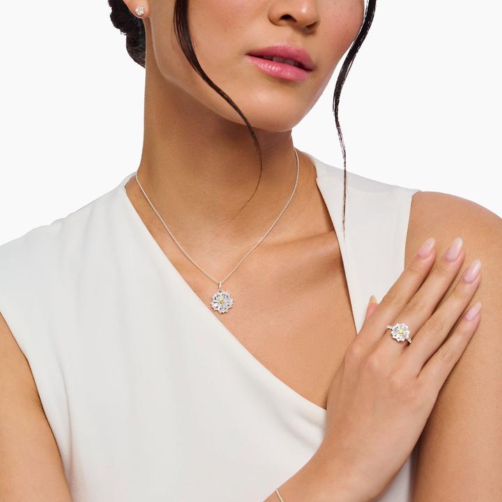 Produktbild Thomas Sabo Halskette mit Anhänger Blume Lovely Daisy Silber (Silber 925, 40 - 45 cm)