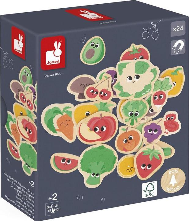 Produktbild Janod Magnete Obst und Gemüse (24x)