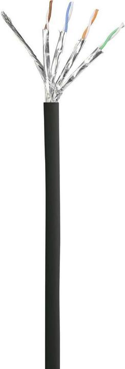 Actual product image Renkforce RF-5047482 RJ45 network cable, patch cable CAT 6a S/FTP 0.25 m black (S/FTP, CAT6a, 0.25 m)