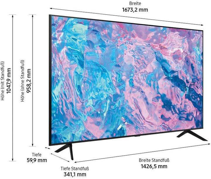 Image du produit Samsung UE70CU7170 (70", CU7170, LED, 4K, 2023)
