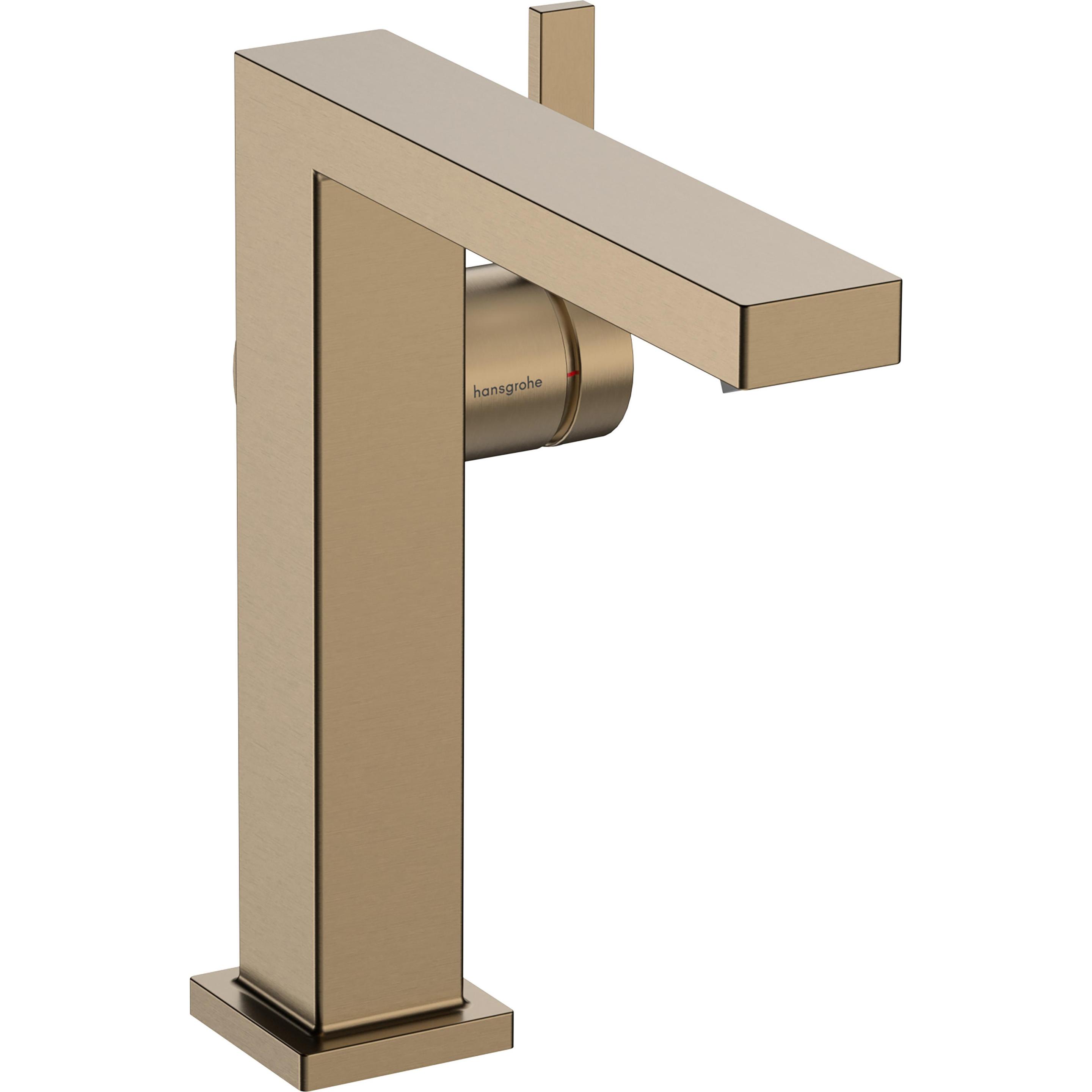 hansgrohe, Badarmatur, Tecturis E Fine Einhebel-Waschtischmischer 150, Ausladung 157mm, Push-Open Ablaufgarnitur