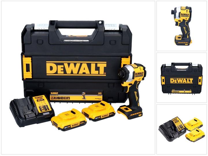 Actual product image DeWalt DCF 850 D2 Battery impact wrench 18 V 205 Nm 1/4" Brushless - 2x battery 2.0 Ah + charger + TST (Rechargeable battery operated)