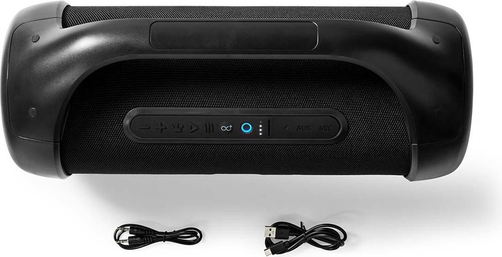Actual product image Nedis Party Boombox 120W, 9.5h battery/Bluetooth/ TWS/ RGB (9.50 h, Battery operated)