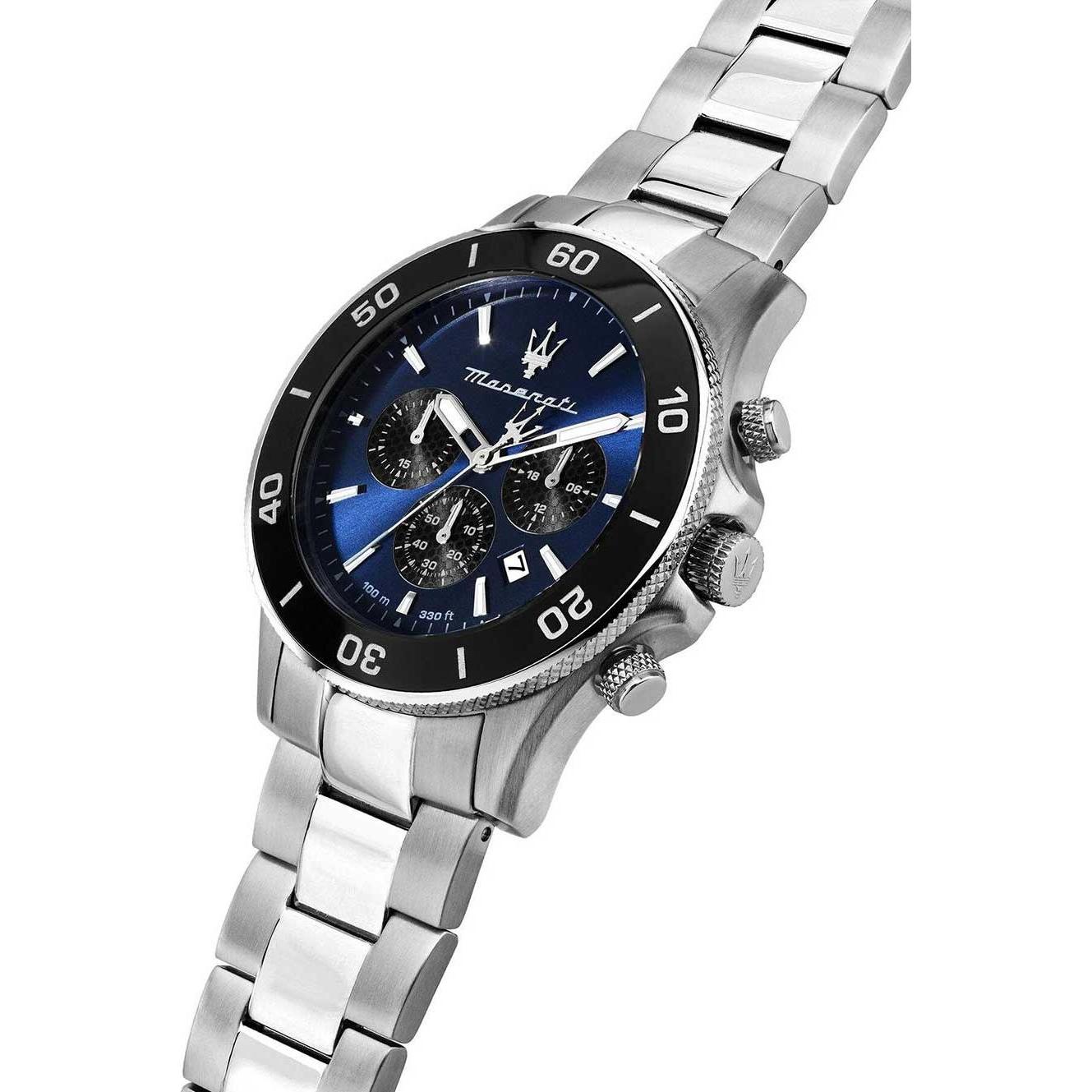 Thumbnail - Maserati, Armbanduhr, Chronograph Competizione, Silber, (Chronograph, 43 mm)