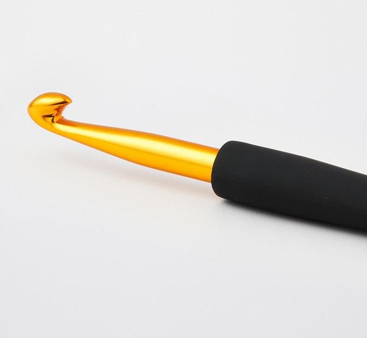 Produktbild Knitpro Häkelnadel mit Softgriff gold