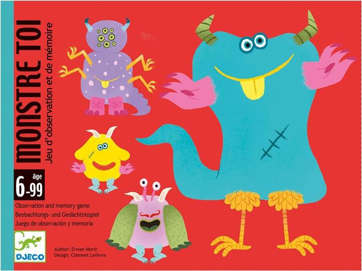 Djeco Gioco di carte Monstre toi (Multilingue)