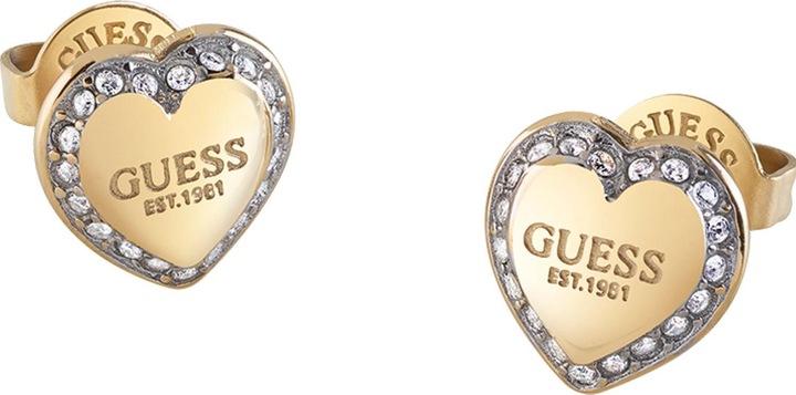 Produktbild Guess Ohrstecker FINE HEART Edelstahl (Edelstahl)