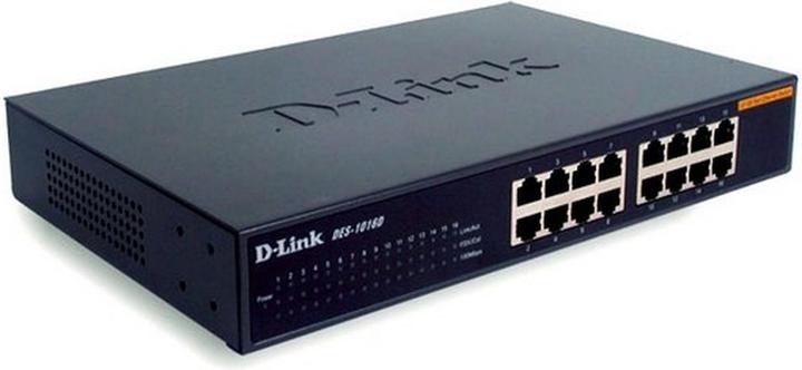 D-Link DES-1016D: 16Port Switch, 100Mbps (16 Ports)