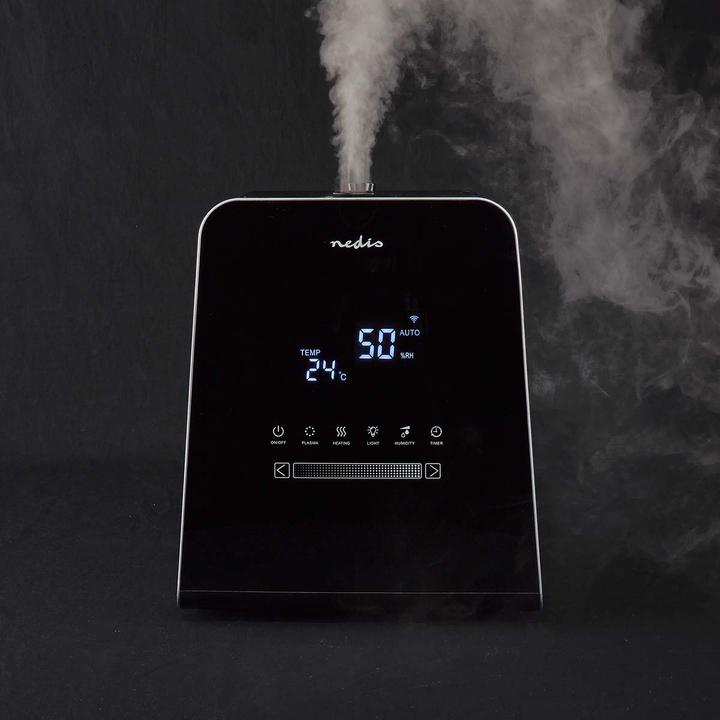Immagine prodotto Nedis Umidificatore SmartLife | 30 W | Con nebbia fredda e calda | 5,5 l | Igrometro | Timer | F