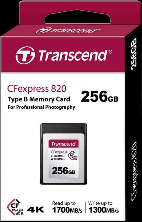 Produktbild Transcend CFexpress 820 (256 GB, CFexpress Typ B)