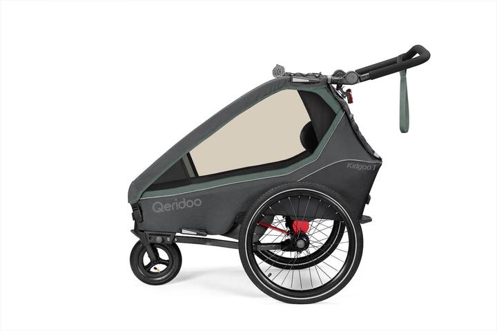 Produktbild Qeridoo Kinderfahrradanhänger Kidgoo1 Ivy Green Kollektion 2023