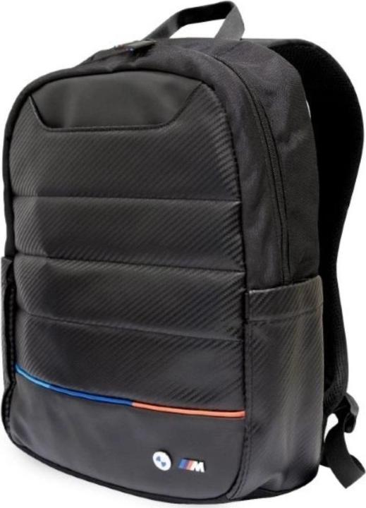 Actual product image BMW Backpack BMBP15PUCARTCBK 16" black/black Carbon&Nylon Tricolour (15 l)