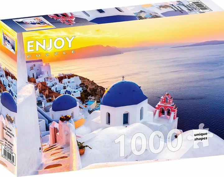 Enjoy Puzzle ENJOY-1230 - Sonnenaufgang über Santorin, Puzzle, 1000 Teile (1000 Teile)