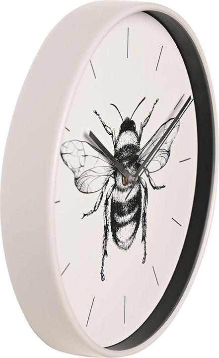 Actual product image Hestia Bee Wall Clock Grey Case 30cm (30 cm)