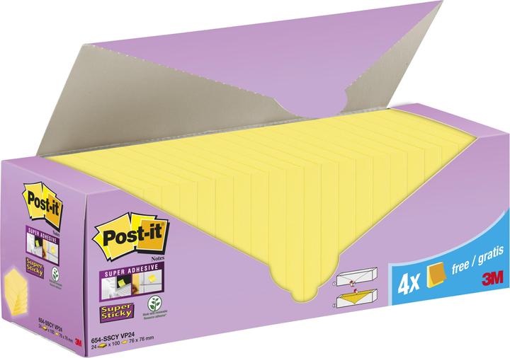 Produktbild Post-it Super Sticky (7.6 x 7.6 cm)
