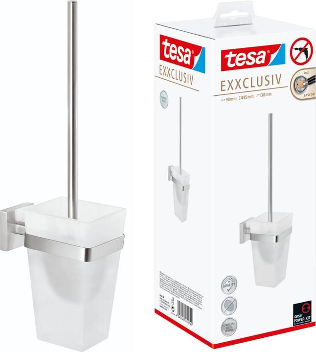 Actual product image tesa EXXCLUSIV WC brush set incl. adhesive solution without drilling