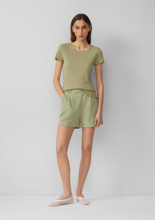 Actual product image S.Oliver T-Shirt T-Shirt mit Ajour-Muster (XS)