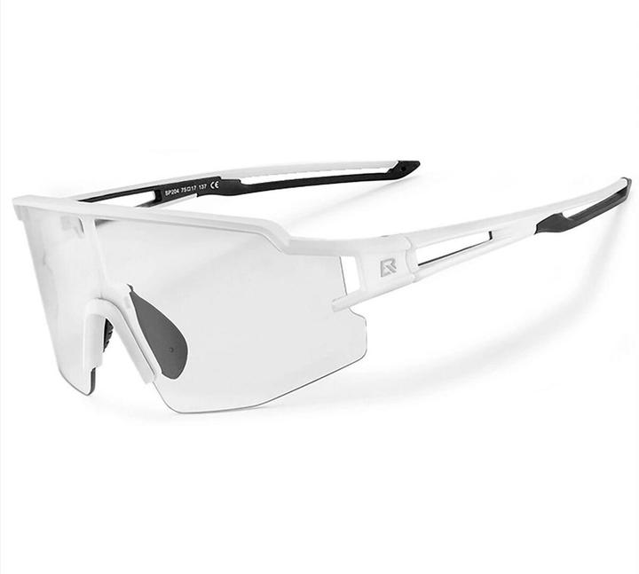 Actual product image Rockbros Cycling Glasses (White, Photochromatic)