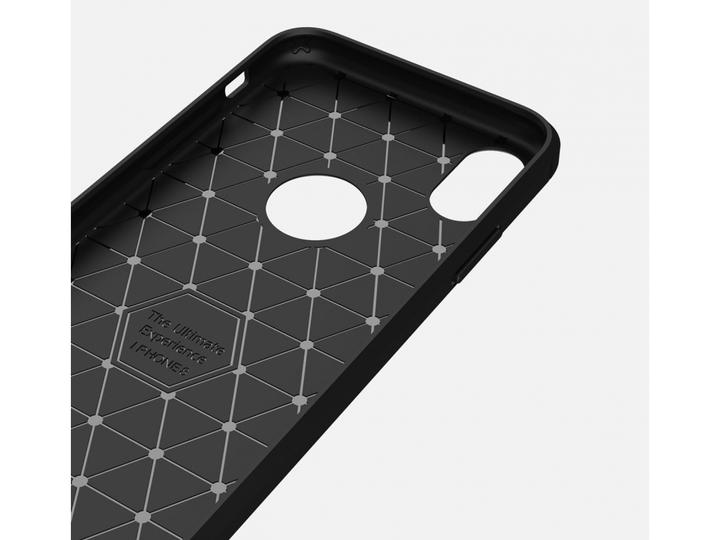 Actual product image Screenguard Apple iPhone XS Case Carbon Brushed Soft TPU (Apple iPhone XS)