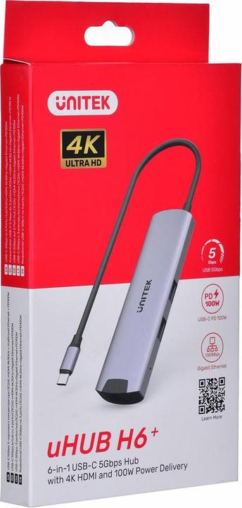 Actual product image Unitek H1112F (USB-C, 6 ports)