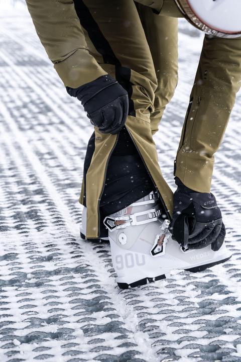 Actual product image Wedze Women's breathable ski trousers with freedom of movement - 980 khaki (42)