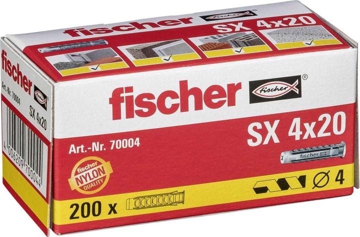 Produktbild Fischer SB Nylondübel Duopower mit Schraube (200 Stk.)