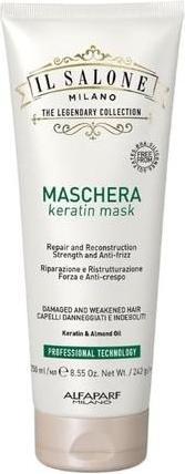 Image du produit Alfaparf Il Salone Milano Keratin Mask 250ml - Masque pour cheveux abîmés et affaiblis (250 ml)