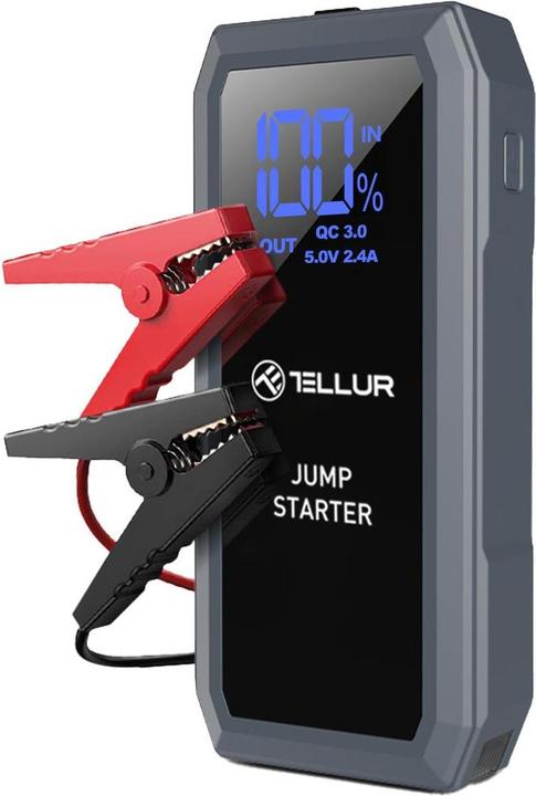 Tellur Portable Car Jump Starter, 1500A, Power Bank, 16800mAh, LED Light (1500 A, 16800 mAh)