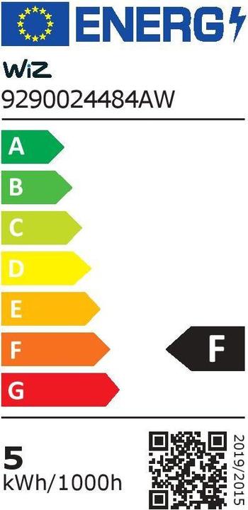 Label énergétique WiZ Tunable White + Color (GU10, 4700 W, 345 lm, 2 x, F)
