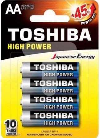 Actual product image Toshiba LR6GCP BP-4 household battery disposable AA alkaline (4 pcs., AA)