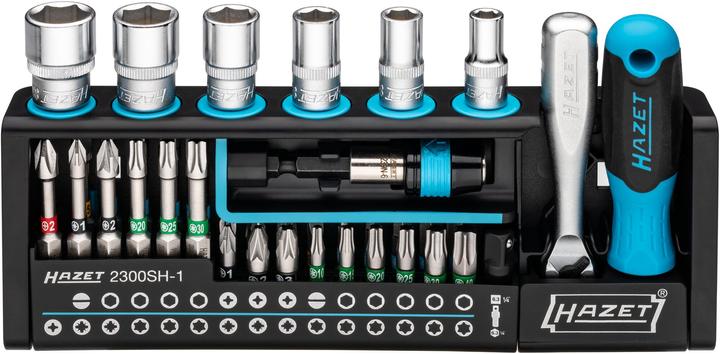 Actual product image HAZET 2300SH-1 (Cross Phillips PH M1, Cross Phillips PH M3, Cross Pozidriv PZ M1, Cross Pozidriv PZ M3)