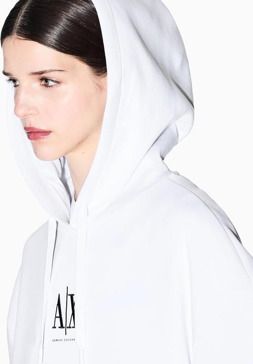 Produktbild Armani Exchange Icon Project, geborduurd logo, sweatshirt met capuchon (S)