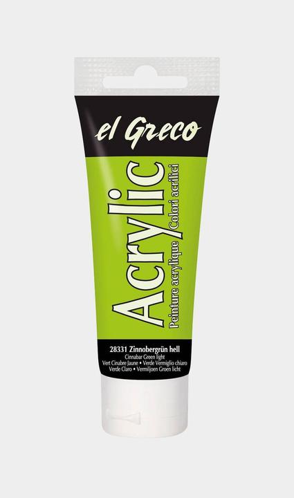 Produktbild Kreul el Greco Acrylic 75ml (Zinnobergrün hell, 75 ml)