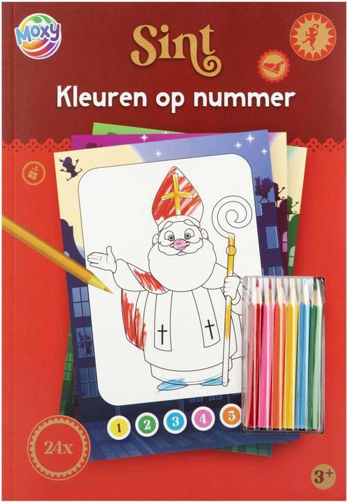 Produktbild Grafix Sinterklaas Malen nach Zahlen mit 6 Stiften